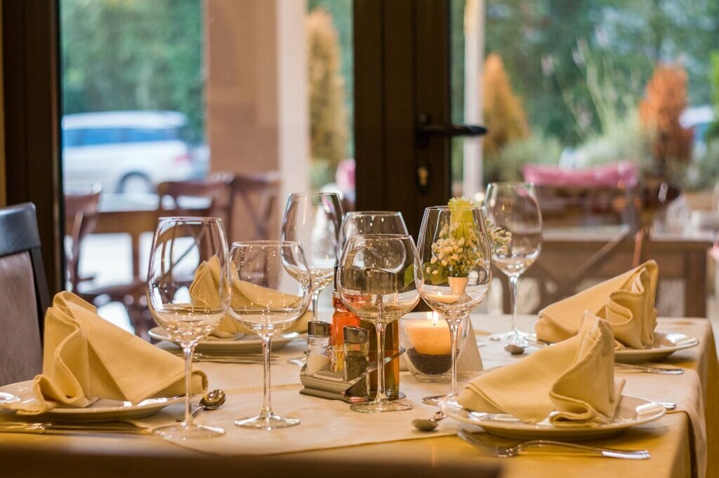 Business-Lunch im Bienengarten